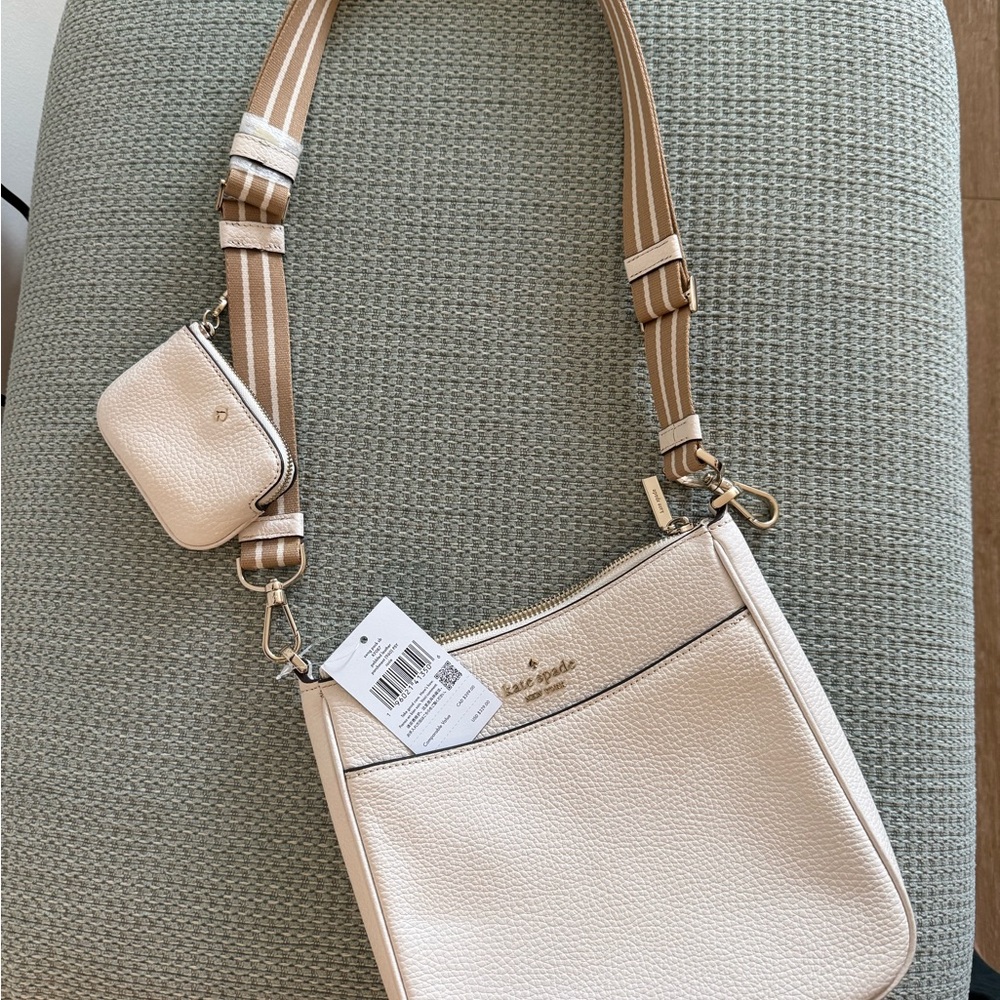 Kate Spade Beige and Tan Crossbody Bag
